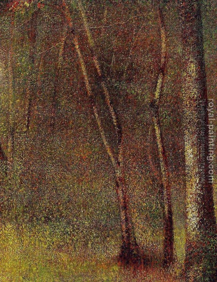 Georges Seurat : In the Woods at Pontaubert